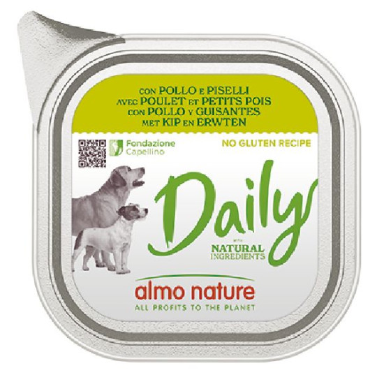 Patée almo nature chien no gluten poulet x1 de Almo Nature, les patées pour chats et chiens dans Pâtée pour chien
