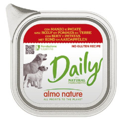 Patée almo nature chien no gluten boeuf x1 de Almo Nature, les patées pour chats et chiens dans Pâtée pour chien