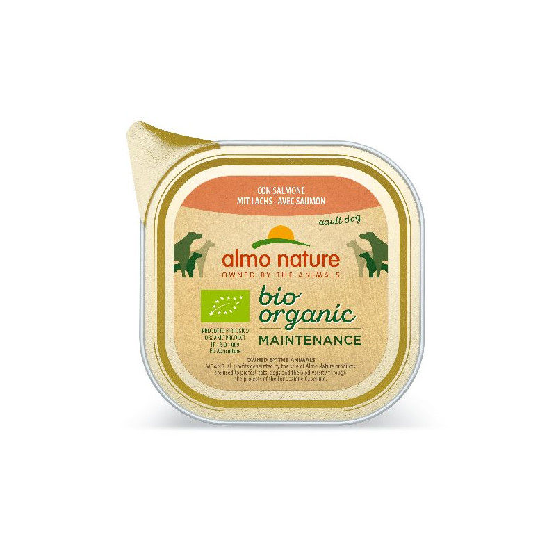 Patée almo nature chien bio organic saumon x1 de Almo Nature, les patées pour chats et chiens dans Pâtée pour chien