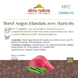 Patée almo nature chien angus haricots verts x1 de Almo Nature, les patées pour chats et chiens dans Pâtée pour chien
