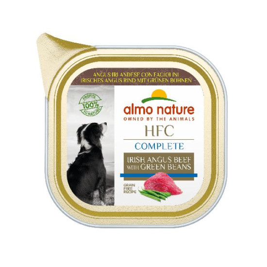 Patée almo nature chien angus haricots verts x1 de Almo Nature, les patées pour chats et chiens dans Pâtée pour chien