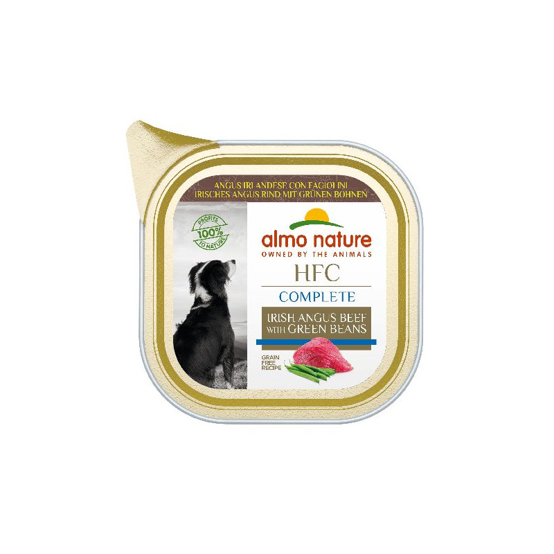 Patée almo nature chien angus haricots verts x1 de Almo Nature, les patées pour chats et chiens dans Pâtée pour chien