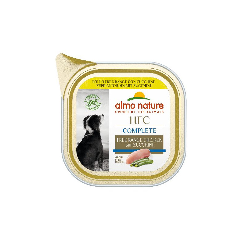 Patée almo nature chien poulet courgette x1 de Almo Nature, les patées pour chats et chiens dans Pâtée pour chien