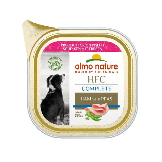 Patée almo nature chien jambon petits pois x1 de Almo Nature, les patées pour chats et chiens dans Pâtée pour chien