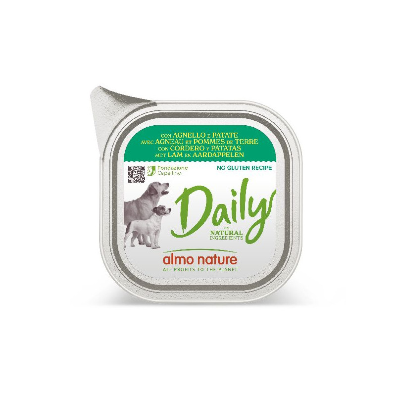 Patée almo nature chien no gluten agneau 100G de Almo Nature, les patées pour chats et chiens dans Pâtée pour chien