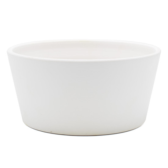 Coupe dana d23 h10.5cm ceramique mat blanc de Pot et Deco - poterie céramique de qualité dans Pots en terre cuite