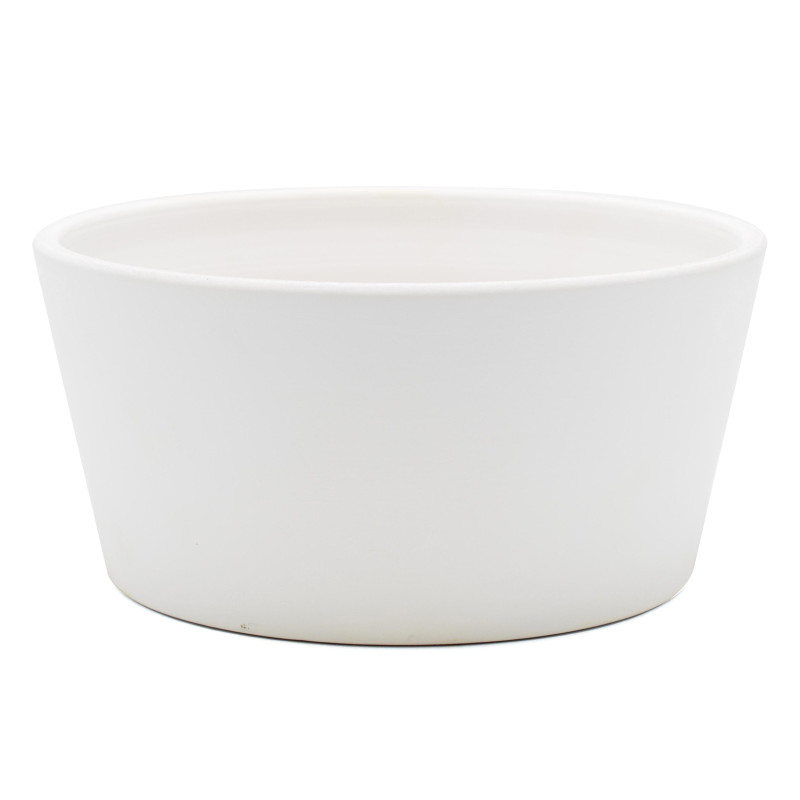 Coupe dana d23 h10.5cm ceramique mat blanc de Pot et Deco - poterie céramique de qualité dans Pots en terre cuite