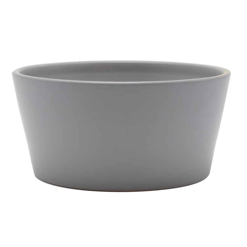 Coupe dana d20 h10cm ceramique mat gris de Pot et Deco - poterie céramique de qualité dans Pots en terre cuite