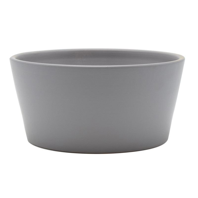 Coupe dana d23 h10.5cm ceramique mat gris de Pot et Deco - poterie céramique de qualité dans Pots en terre cuite
