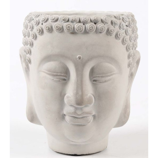 CACHE POT BOUDDHA 12.5X11.5X13.5CM CIM.GRIS de Pot et Deco - poterie céramique de qualité dans Cache-pot et pot déco