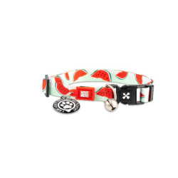Collier pour chat avec identification - pasteque de Animalerie Libourne et Bordeaux - Gironde dans Laisses collier harnais po...
