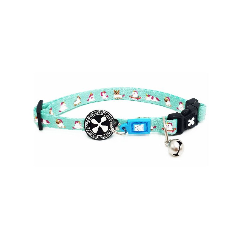 Collier pour chat avec identification licorne de Animalerie Libourne et Bordeaux - Gironde dans Laisses collier harnais pour ...