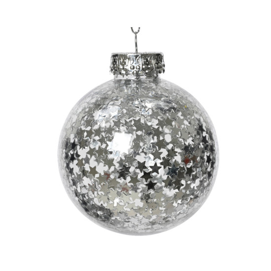 /Boule etoile argent d8 de Déco de Noël - Jardinerie Bordeaux et Libourne dans Boule pour sapin de Noël