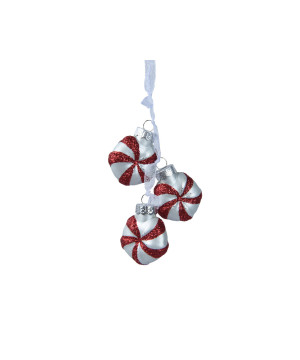/Bonbon mat blanc/couleur h7 de Déco de Noël - Jardinerie Bordeaux et Libourne dans 🎄Déco de sapin