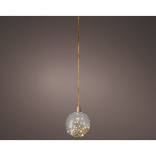 /Boule 40l transparent/blanc chaud de Déco de Noël - Jardinerie Bordeaux et Libourne dans 💡Guirlande et déco électrique