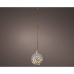 /Boule 40l transparent/blanc chaud de Déco de Noël - Jardinerie Bordeaux et Libourne dans 💡Guirlande et déco électrique