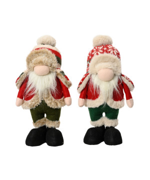 /Gnome père noel rouge/couleur 40cm de Déco de Noël - Jardinerie Bordeaux et Libourne dans 🎅Figurine de Noël