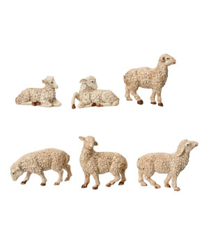 Mouton blanc casse x6 de Déco de Noël - Jardinerie Bordeaux et Libourne dans Produits désactivés