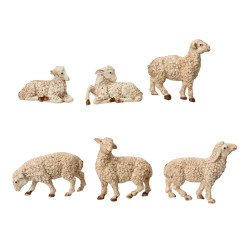 Mouton blanc casse x6 de Déco de Noël - Jardinerie Bordeaux et Libourne dans Produits désactivés