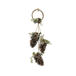 /Suspension pomme de pin givre 55cm de Déco de Noël - Jardinerie Bordeaux et Libourne dans 🎄Déco de sapin