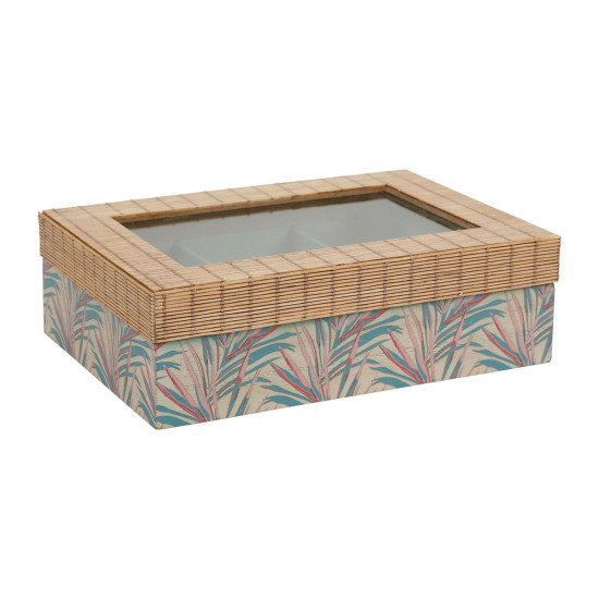 Boite a the 6c tropic'art multicolore 23x16 de Jardinerie Bordeaux Libourne Gironde dans Coups de coeur