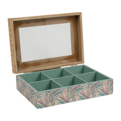 Boite a the 6c tropic'art multicolore 23x16 de Jardinerie Bordeaux Libourne Gironde dans Coups de coeur