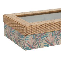Boite a the 6c tropic'art multicolore 23x16 de Jardinerie Bordeaux Libourne Gironde dans Coups de coeur