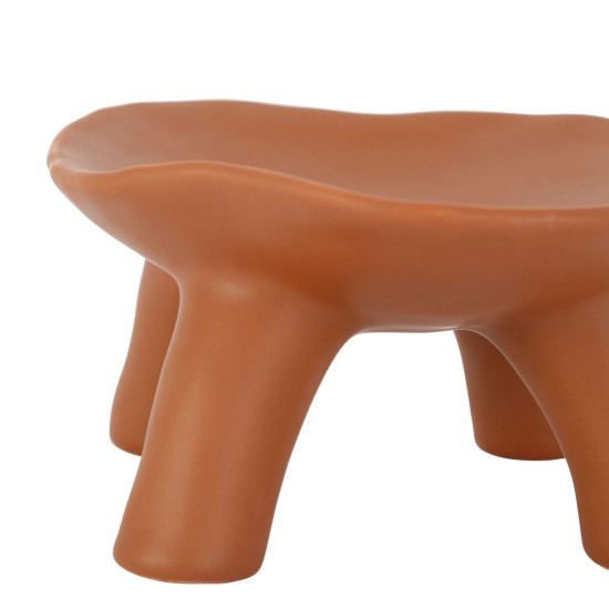 Plateau s/pied face terracotta 20xh10 de Jardinerie Bordeaux Libourne Gironde dans Plat, plateau et dessous de plat