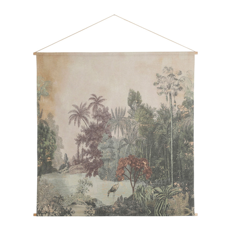 Toile tropical multicolore 145x145 de Jardinerie Bordeaux Libourne Gironde dans Peintures - Cadres -Toiles - Tableaux