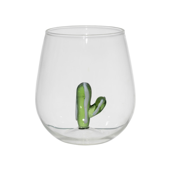Gobelet cactus colorea vert/blanc 38cl de Jardinerie Bordeaux Libourne Gironde dans Verre