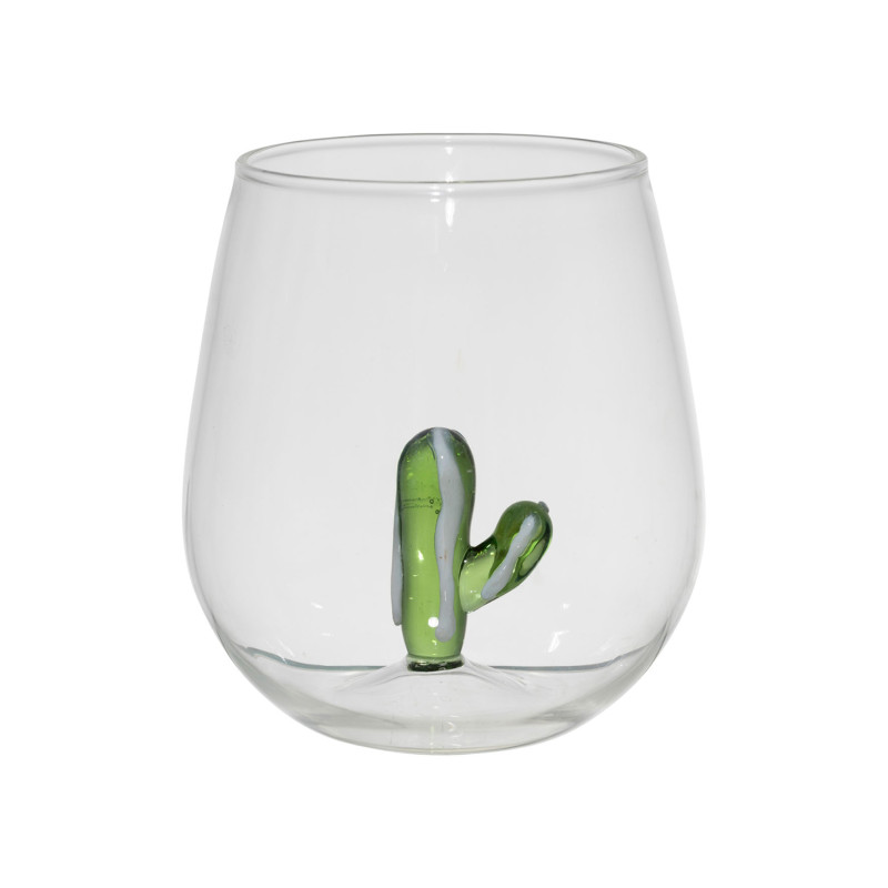 Gobelet cactus colorea vert/blanc 38cl de Jardinerie Bordeaux Libourne Gironde dans Verre