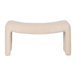 Banc minimal ecru 97.5x41xh50 de Jardinerie Bordeaux Libourne Gironde dans Chaise, fauteuil et pouf