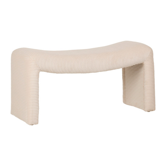 Banc minimal ecru 97.5x41xh50 de Jardinerie Bordeaux Libourne Gironde dans Chaise, fauteuil et pouf