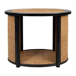 Table appoint balamea naturel/noir 54x31 h43 de Jardinerie Bordeaux Libourne Gironde dans Tables, table basse