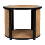 Table appoint balamea naturel/noir 54x31 h43 de Jardinerie Bordeaux Libourne Gironde dans Tables, table basse