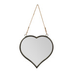 Miroir coeur gris 34x35.5 fer de Jardinerie Bordeaux Libourne Gironde dans Miroir