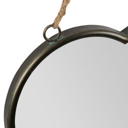 Miroir coeur gris 34x35.5 fer de Jardinerie Bordeaux Libourne Gironde dans Miroir