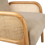 Fauteuil firmin beige+naturel 61x71 h79 de Jardinerie Bordeaux Libourne Gironde dans Chaise, fauteuil et pouf