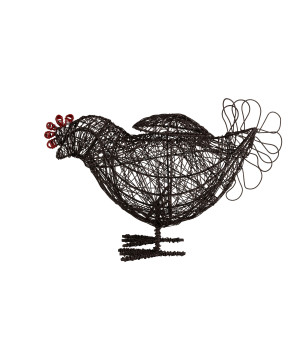 Panier coq ciment noir 28x13x18 de Jardinerie Bordeaux Libourne Gironde dans Corbeilles - Panières- Paniers