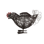 Panier coq ciment noir 28x13x18 de Jardinerie Bordeaux Libourne Gironde dans Corbeilles - Panières- Paniers