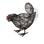 Panier coq ciment noir 28x13x18 de Jardinerie Bordeaux Libourne Gironde dans Corbeilles - Panières- Paniers