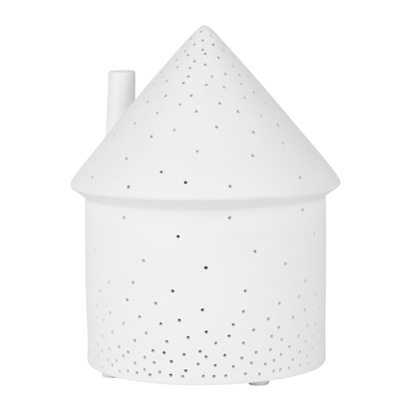 /Lampe led maison blanc d13 h17cm de Jardinerie Bordeaux Libourne Gironde dans Eclairages - Luminaires - Lampes