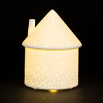 /Lampe led maison blanc d13 h17cm de Jardinerie Bordeaux Libourne Gironde dans Eclairages - Luminaires - Lampes
