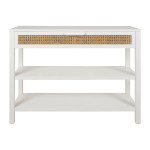 Console adela blanc 100x35 h80 de Jardinerie Bordeaux Libourne Gironde dans Chiffonniers - Commodes - étagères