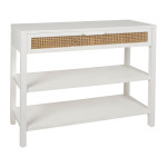 Console adela blanc 100x35 h80 de Jardinerie Bordeaux Libourne Gironde dans Chiffonniers - Commodes - étagères