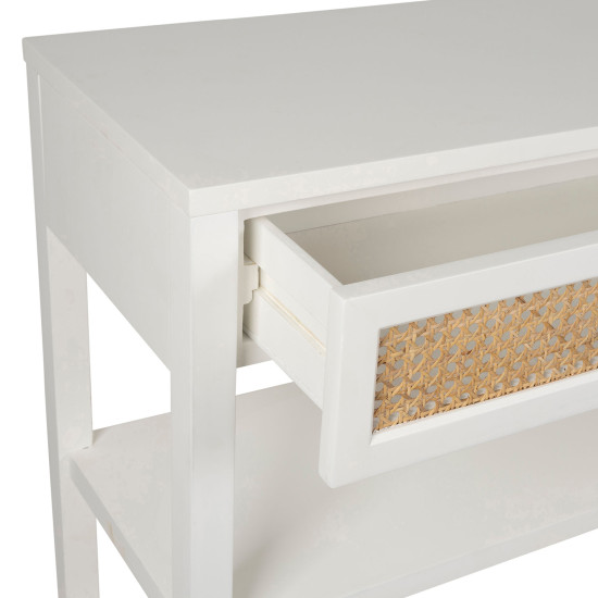 Console adela blanc 100x35 h80 de Jardinerie Bordeaux Libourne Gironde dans Chiffonniers - Commodes - étagères