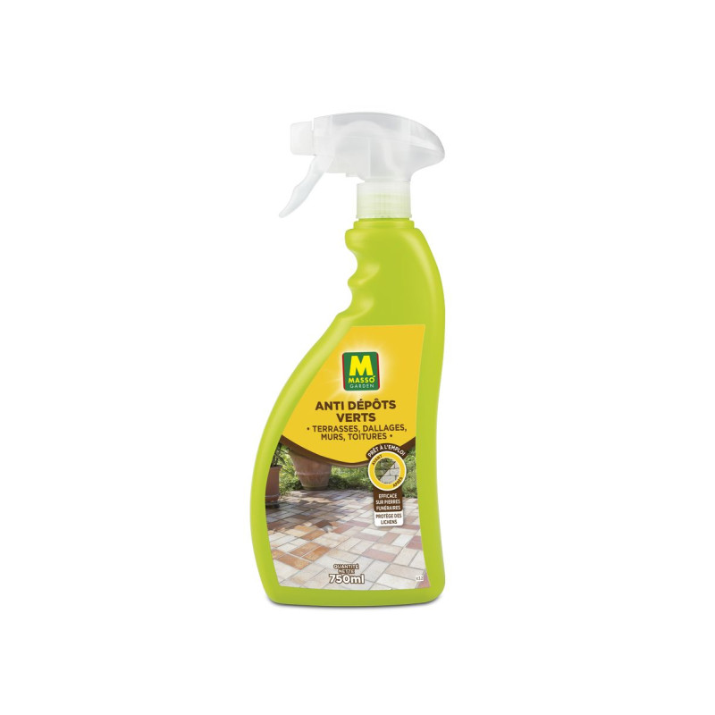 Anti depot vert Pae 750Ml Masso Garden de Masso - Engrais bio et soin des plantes dans Anti-mousse