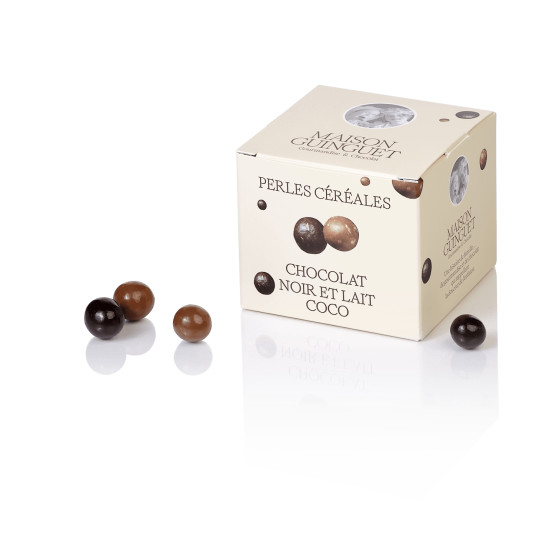 PERLES CEREALES CHOCOLAT NOIR LAIT COCO 120G de 🍫 Maison Guinguet - le Chocolat dans 🍫 Chocolats