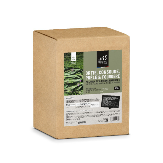 Mix 4 purins bacteriosol 1.5 l de SOBAC - Bacteriosol - engrais bio dans Purins de plantes