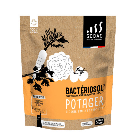 Engrais bacteriosol potager fruits 2.5 kg de SOBAC - Bacteriosol - engrais bio dans Engrais Granulé pour plantes